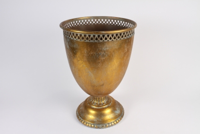 A465NM Coupe en m�tal or antique D31.5cm H46cm