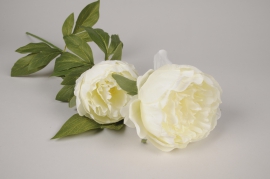 a466nn White artificial ramified peony H70cm