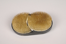 A481MG Pique fleurs en laiton 10.5x6.5cm