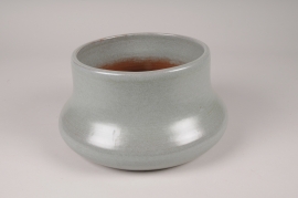 A500NM Grey blue ceramic bowl D27cm H15cm
