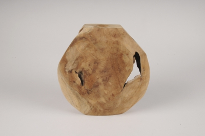 A517U7 Vase en teck 23x9cm H24cm