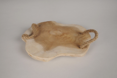 A526U7 Plateau en teck D26cm