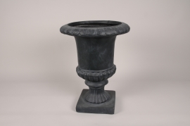 A527NM Médicis en clayfibre noir D40cm H54cm