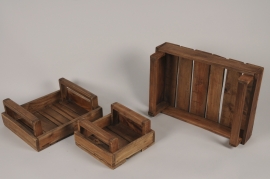 A536U7 Set of 3 decorative wooden boxes
