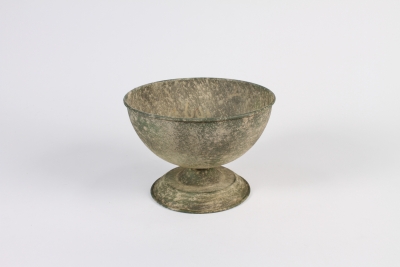 A539NM Coupe en m�tal vert antique D20.5cm H14.5cm