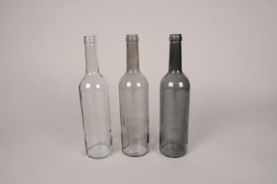 A552U7 Bouteille en verre assortie D7cm H29.5cm