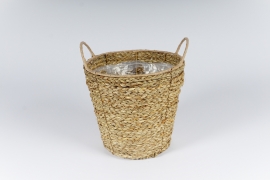 A556NM Natural seagrass planter basket D22cm H21cm