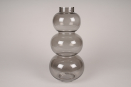 A556U7 Grey glass vase D18cm H36.5cm