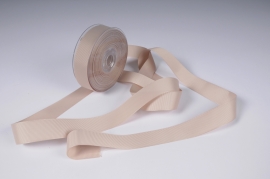 A568UN Ruban gros grain beige 25mm x 20m