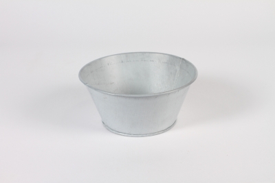 A594NM Coupe en zinc vieilli gris D18cm H8cm