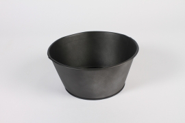 A595NM Antique black zinc bowl D20cm H9cm
