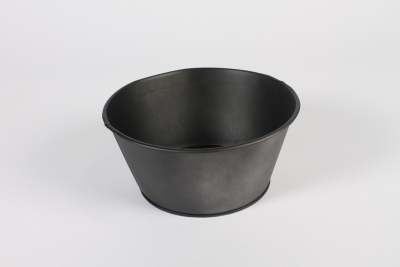 A595NM Coupe en zinc vieilli noir D20cm H9cm