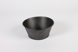 A596NM Antique black zinc bowl D18cm H8cm