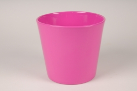 A683HX Pink ceramic planter D24cm H21cm