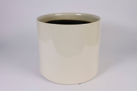 A700HX Cream white ceramic planter D35cm H32cm