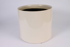 A701HX Cream white ceramic planter D41cm H38m
