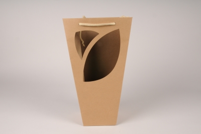 A704QX Pack of 10 natural kraft bags 21cm x11cm H35cm