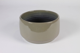A712HX Grey green ceramic bowl D21.5cm H12.5cm