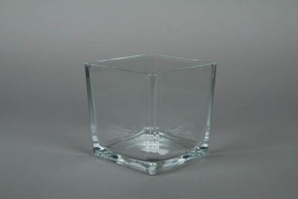 A712IH Glass cube vase 14x14cm H14cm