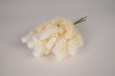 a779nn Bouquet de pin artificiel cr�me H37cm