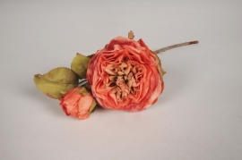 a797nn Orange artificial rose H35cm