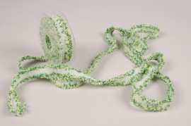 A831UN Green deco ribbon 25mm x 5m