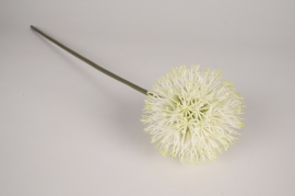 a845nn Allium artificiel blanc vert H70cm 