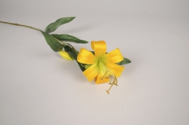 a856nn Yellow artificial lily H70cm