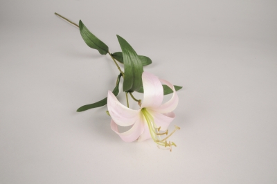 a858nn Lys artificiel rose H70cm