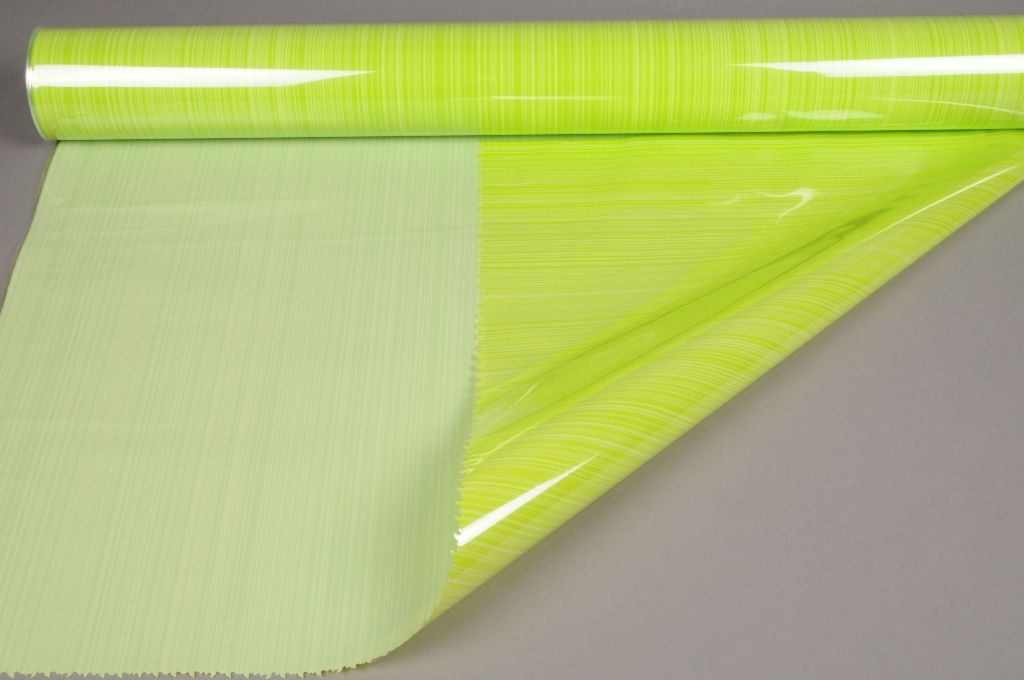 Green roll of cellophane tube 80cm x 50m