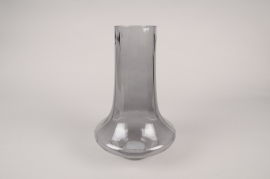A892DQ Grey glass vase D18cm H28cm
