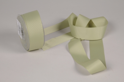 A898UN Olive green large grain ribbon 38mm x 20m