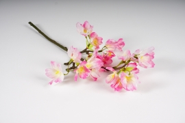 a924nn Dark pink artificial Prunus H42cm
