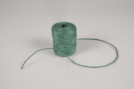 A924UN Rouleau fil de jute vert foncé D2mm