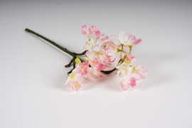 a926nn Light pink artificial Prunus H42cm