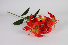 a930nn Red and yellow artificial gloriosa H91cm