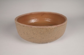 A930TT Brown ceramic bowl D39cm H14cm