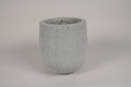 A939TT Pot en béton gris D27cm H29cm
