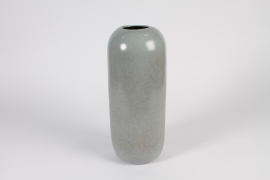 A950TT Vase en céramique bleu gris D13cm H36cm