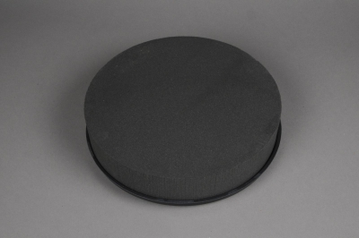 A952QV Floral foam round pillow D33cm