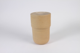 A953TT Cream ceramic vase D17.5cm H27cm