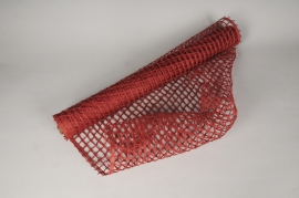 A955UN Red burlap roll 60cm x 5m
