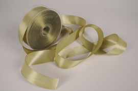 A973UN Sage green fabric ribbon 40mm x 50m