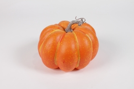 AM-000227 Citrouille artificielle orange D18cm