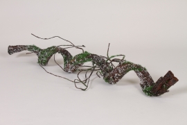 AM-000252 Liane mouss&eacute;e artificielle vert L75cm