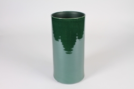 B010LE Dark green ceramic vase D15.5cm H31cm