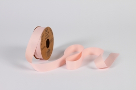 B011UN Light pink fabric ribbon 25mm x 20m