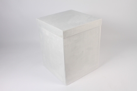 B016UN White velvet boxe 39x39cm H50.5cm