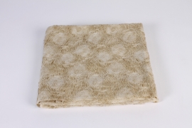 B021UN Taupe damask fabric 110cm x 2.5m