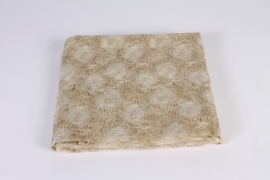 B021UN Tissu damas taupe 110cm x 2.5m